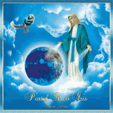 Mother Mary blessing the planet